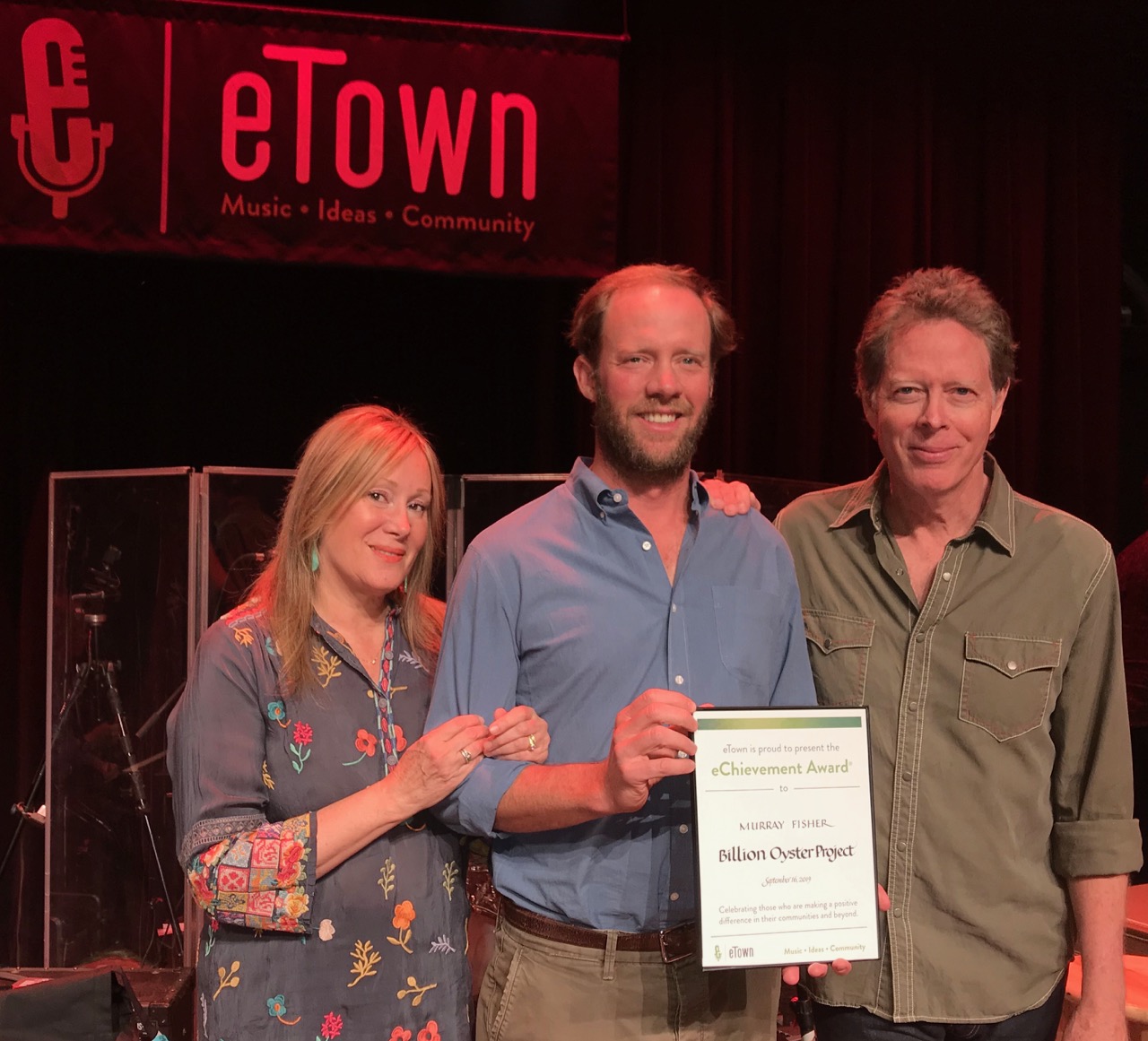 Murray Fisher - Billion Oyster Project - eTown eChievement Award